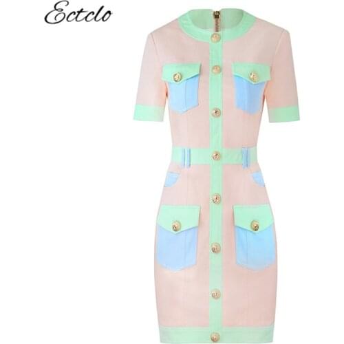 Ectclo Fashion Denim Dresses