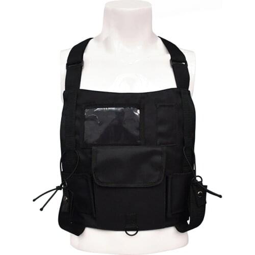 Functional Tactical Vest Molle Black Military Chest Bag Tactical Bag Waist Chest Rig walkie talkie radio Bag Kanye Waist Bags