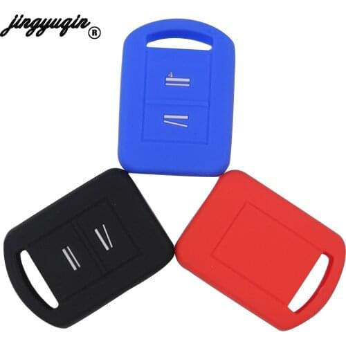 Jingyuqin Silicone Rubber Car Key Case FOB fit for Vauxhall Opel Corsa Agila Meriva Combo Holden Astra Tigra Omega Signum