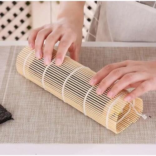 Sushi Maker Bamboo Rolling Mat Reusable DIY Sushi Rolls Tools Triangle Mold Household Tools Kitchen Rice Roll Mold
