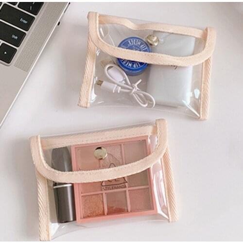 Fashion Pvc Coin Purse Women Transparent Kawaii Card Wallet Key Holder Storage Bag Girls 2021 New Clear Small Pouch Hand Purses
