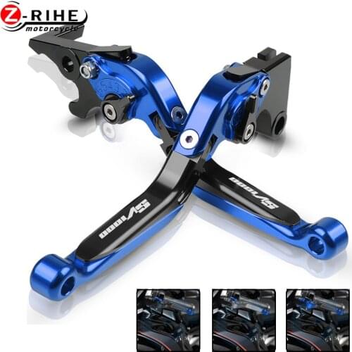 Motorcycle Accessories Aluminum Folding Extendable Brake Clutch Levers Parts For SUZUKI SV1000 SV 1000 2003 2004 2005 2006 2007