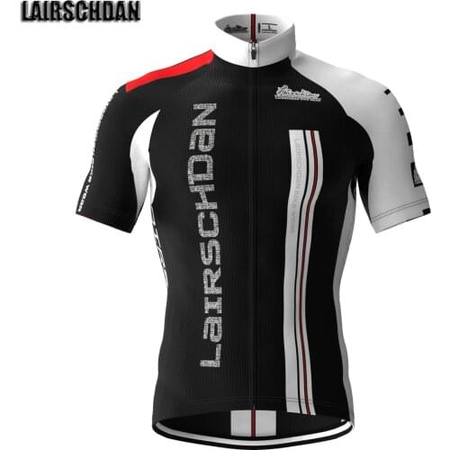 LairschDan Mens Cycling Jersey MTB Summer Breathable Bike Clothes Black Maillot Ciclismo 2021 Bicycle Wear Cycle Clothing Tops