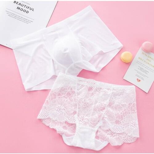 DENNYLITER Seamless Men Boxers Ice Silk Ultra-thin Sexy Underwear Women Panties Breathable Homme Cueca Plus Size