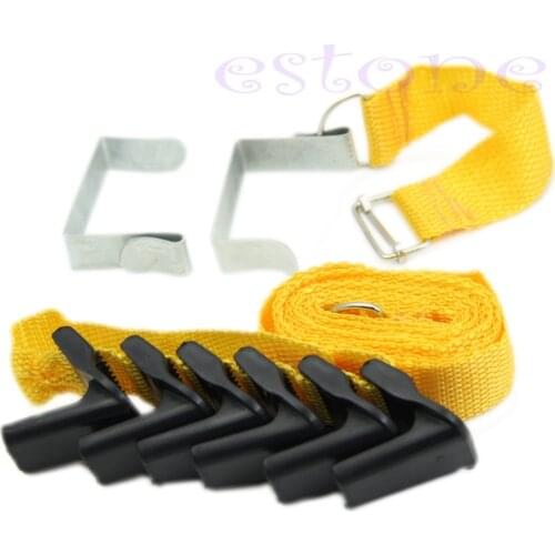 Over Door Straps Hanger 8 Hooks Adjustable Hat Bag Clothes Coat Rack Organizer