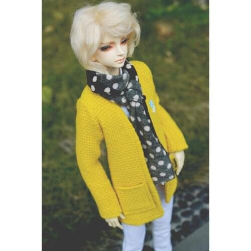 [wamami] Yellow Coat Woolen Cardigan 1/3 SD DZ SD17 BJD Dolls Dollfie Outfits