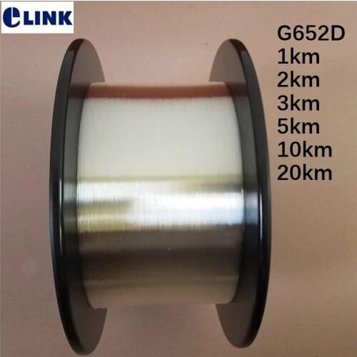 Bare optical fibre 1km 2km 3km 5km 10km 20km per roll G652D Singlemode without connector free shipping ELINK ftth bare fiber