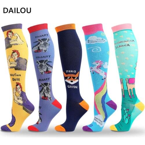 New Halloween Cartoon Animal Christmas Socks Men Women Kawaii Unicorn Fox Zebra Happy Funny Nylon Socks Original Christmas Gift
