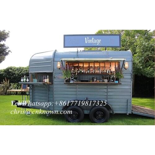 New Style Ice Cream Food Cart Mobile Camping Trailer kitchen Hamburger Food Truck Small Coffee Bar with Water Sinks