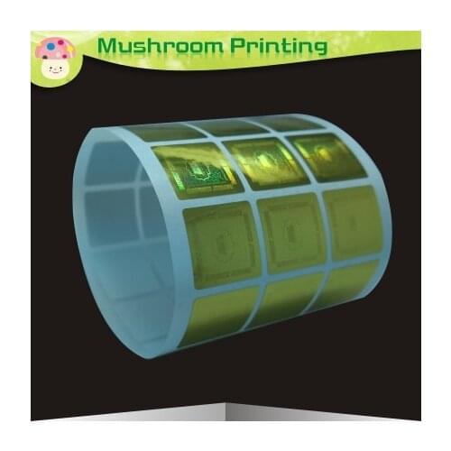 Printing Custom Hologram label adhesive stickers printing gold or silver material Factory Outlet Stores Free Shipping