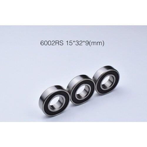 6002RS 15*32*9mm 1Piece bearing metal sealing bearings 6002 6002RS chrome steel deep groove bearing