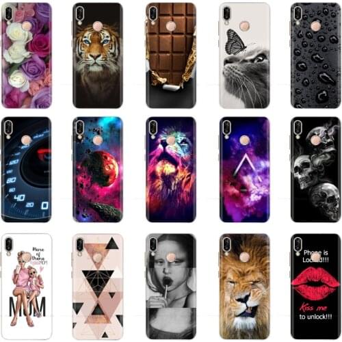 Silicon Phone Case for Huawei P20 Lite 5.84" Cover P20 Pro Coque Soft Phone Shell Case for HUAWEI P20 P 20 Painting Back Cover