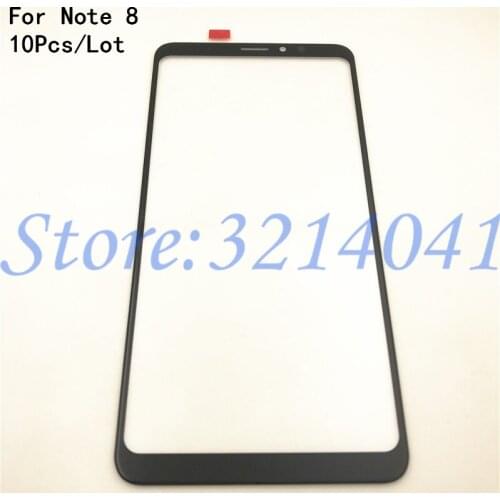 10Pcs/Lot Good quality Glass Screen 6.0" For Meizu Note 8 M822H Glass Lens Outer Front Panel ( Not touch screen Sensor)