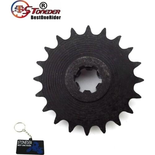 STONEDER T8F 20 Tooth Front Clutch Drum Gear Box Pinion Chain Sprocket For 47cc 49cc 2 Stroke Kids Dirt Bike Crosser Mini Moto
