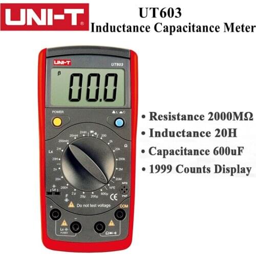 UNI-T UT603 Modern Resistance Inductance Capacitance Meters Testers LCR Meter Capacitors Ohmmeter w hFE Test