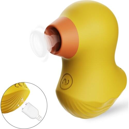 Duck Vibration Sucker Women Clitoris Nipple Stimulator Oral Licking Sucking Vibrator Lick Blowjob Vagina Suck Adult Sex Toys