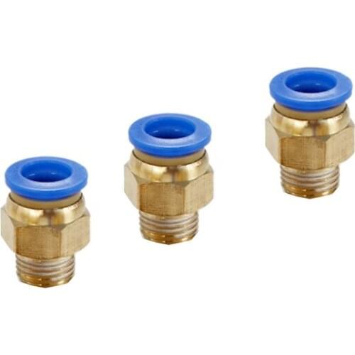Air Pipe Connector Quick Coupling Brass Fitting 4MM 6MM 8MM 10MM 12MM 14MM 16MM Hose Tube 1/4" 1/2" 1/8" 3/8" BSP Male Thread
