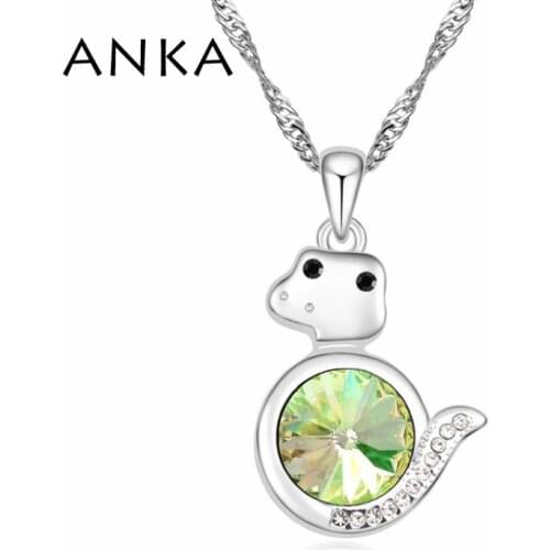 ANKA jewelry round in crystal round necklace pendant hot selling gift for women Crystals from Austria #106652
