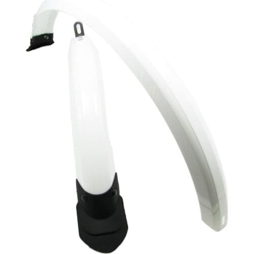 20 inch Bicycle Fender Bike Mudguard Front and Rear Mud Guard Double Bracing Adjustable Size for Folding Bike Chrome plastic