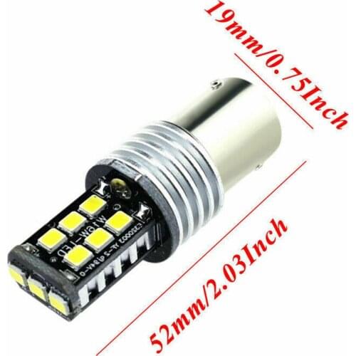 360° LED Light 6500k Accessory Parts Replacement Tail 1156 BA15S 4X Canbus