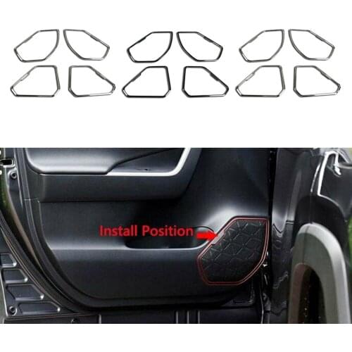 Car ABS Door Speaker Sound Covers Panel Trims 4Pcs/Set For Toyota RAV4 RAV 4 2019 2020