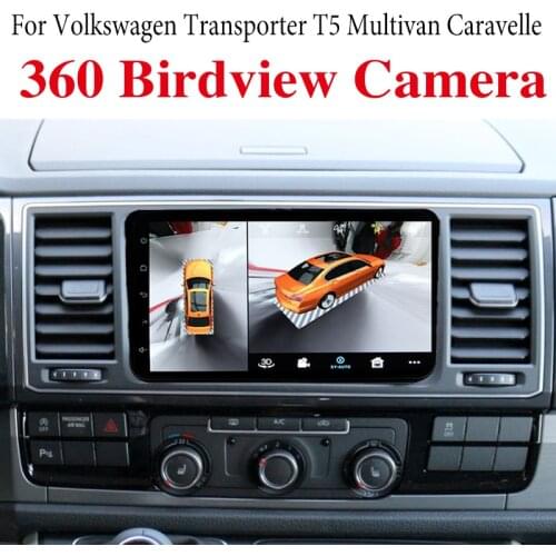 For Volkswagen VW Transporter T5 Multivan Caravelle Car Multimedia GPS Audio Radio Navigation NAVI Player CarPlay 360 BirdView