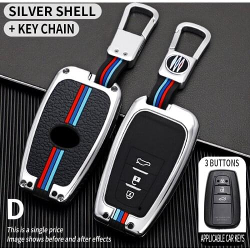 Car Key Cover for toyota Case Covers Protection For Toyota Prius Camry Corolla C-HR CHR RAV4 Prado 2018 Keychain Ring Keyring
