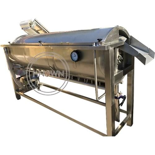 Commercial spiral chicken claw scalder machine automatic chicken feet scalding machine for sale