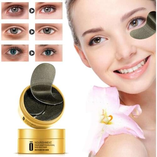Black Pearl Eye Mask Fades Fine Lines Removes Eye Bags Moisturizing Eye Gel Relieve Eye Deep Rehydration Eye Skin Care TSLM1