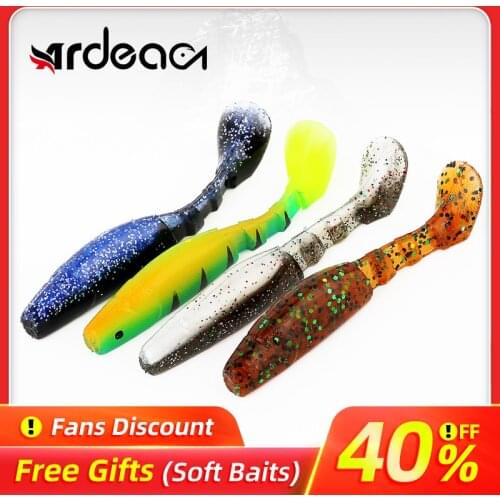 ARDEA Soft Fishing lure Worm Silicone Bait Wild Stick Lures Worm Lures Soft Tackle Carp bass Pesca Lures Trout Lure
