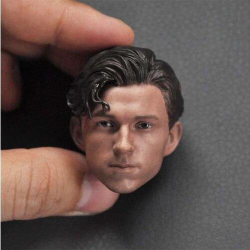 NEW ARRIVAL! 1/6 Spider Hero Tom Holland Head Sculpt PVC Male Soldier Head Carving Fit 12'' Action Figure Body