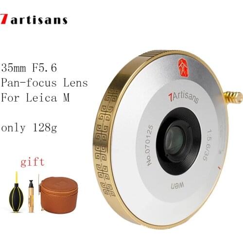 7artisans 35mm F5.6 Lens for Leica M mount Cameras Full Frame Pan-focus Lens MF Wide Angle Lens for M240 M3 M6 M7 M8 M9p M10