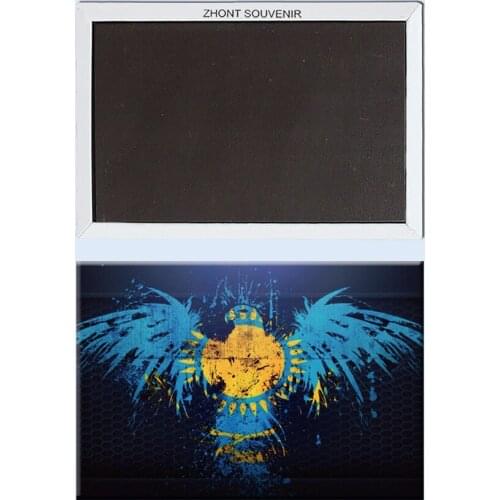 Retro Design Flag of kazahstan Fridge Magnets 22185 Retro Metal Wrapped Magnets