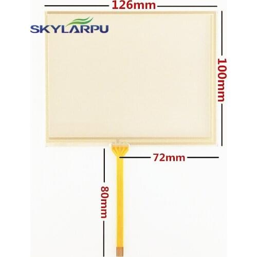 Skylarpu 10pcs/lot New 5.6 inch 126mm*100mm Touch screen for TM056KDH01 AT056TN53 V.1 industrial Touch Screen Digitizer Panel
