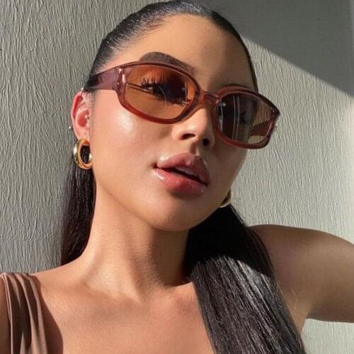 Unique Irregular Women Sunglasses Goggle Men Vintage Wide Leg Brown Oversized Sun Glasses Female Sexy Party Shades Eyewear