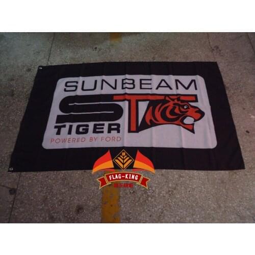 Sunbeam tiger car Flag ,3x 5ft Polyester,Classic Sunbeam , Alpine and Tiger flag king banner