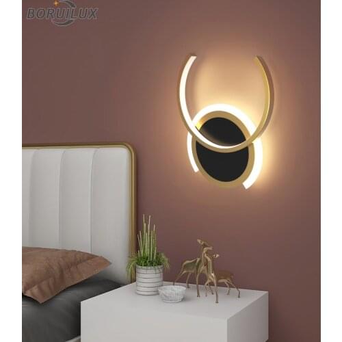 New Modern LED Wall Lamps For Study Living Room Bedroom Bedside Aisle Corridor Iron Aluminum Lights Indoor Lighting AC 90-260V