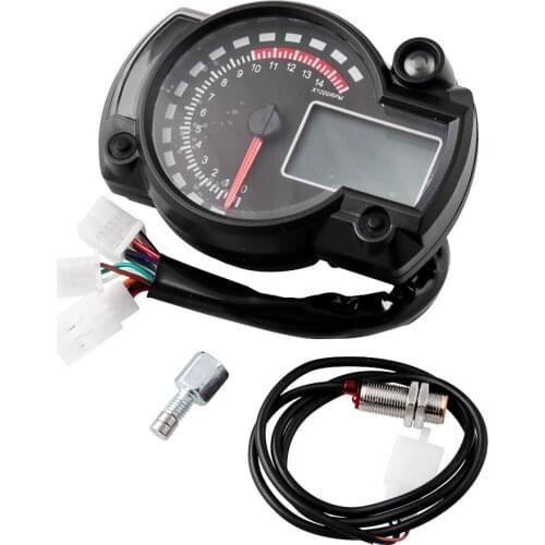 Motorcycle Meter LED digita Indicator light Tachometer Odometer Speedometer Oil Meter Multifunction 15000rpm Modern Universal
