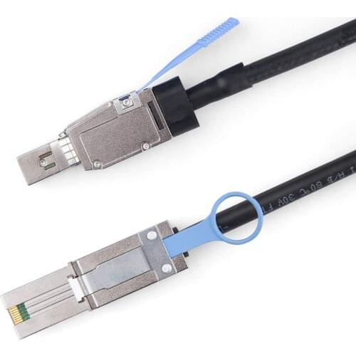 External Mini SAS HD SFF-8644 to Mini SAS SFF-8088 Hybrid Cable, 5-Meter(16.5ft)