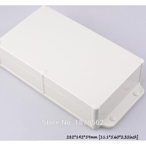 [2 styles] 282*142*59mm waterproof plastic wall mount plastic electronic case abs housing DIY instrument box PLC meter case