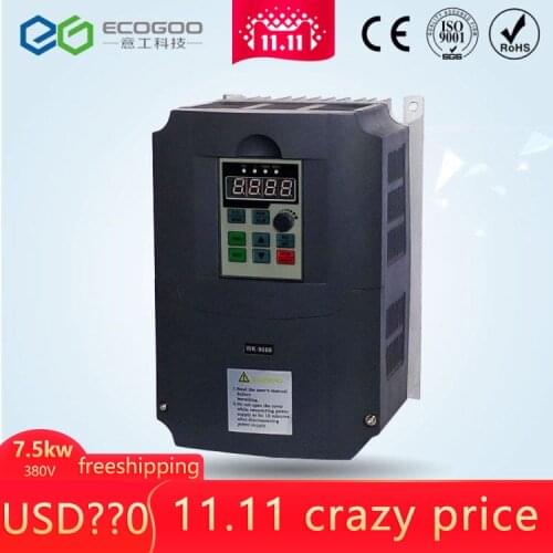 High performance frequency inverter 7.5kw 380v ventilation fan water pump frequency converter