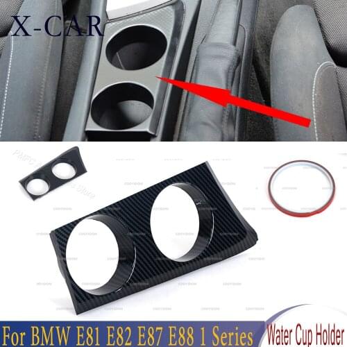 X-CAR For BMW E81 E82 E87 E88 1 Series 120i 2004 2005-2011 LHD Car Water Cup Holder Interior Center Console Storage Organizer