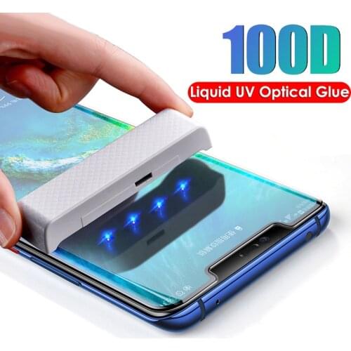 Separate 100D UV Glue Tempered Glass For Huawei P40 P30 P20 Pro Lite Screen Protector For Huawei Mate 20 30 Pro Lite Glass Film