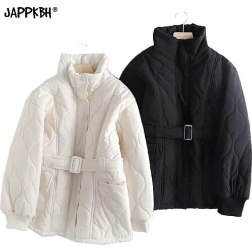 Vintage Jacket Women 2021 Casual Thick Warm Autumn Winter Long Coat Female Loose Long Sleeve Parkas Fashion Outwear Clothing