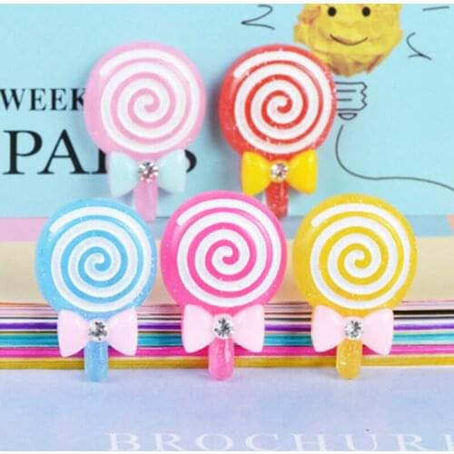 ZOCDOU 5 Pieces Simulation Point Drill Lollipop Small Statue Little Figurine Crafts Figure Ornament Miniatures