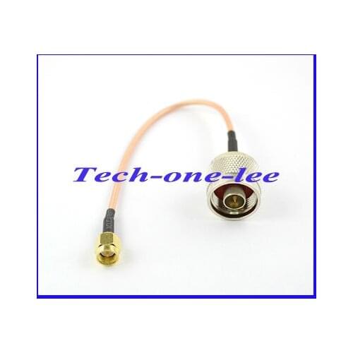 10 pieces\lot SMA Male Straight Plug to N Male Straight Plug connector 15 cm RG316 Extension pigtail cable Free Shipping