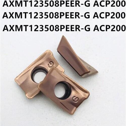 10PCS AXMT123508PEER-G ACP200 high quality metal internal turning tool CNC lathe tool AXMT 123508 carbide cutting tool insert