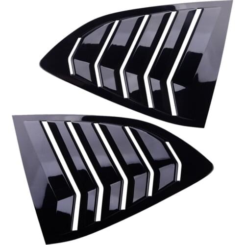 2pcs/set ABS Glossy Black Side Vent Window Quarter Louver Cover Trim Fit For Honda CRV CR-V 2017 2018 2019 2020
