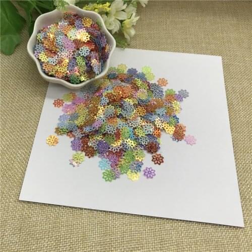 25g 9mm Mixed Color Flower Sewing Garment Accessories,Clothing accessories,DIY Sequins scrapbooking shakes