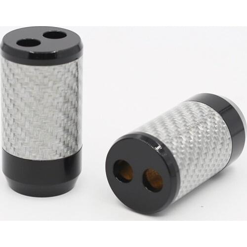 4PCS hifi Carbon Fiber Pants Boot Y Splitter Speaker Audio Cable Wire Pant